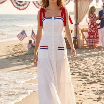 4th of July maxi dress