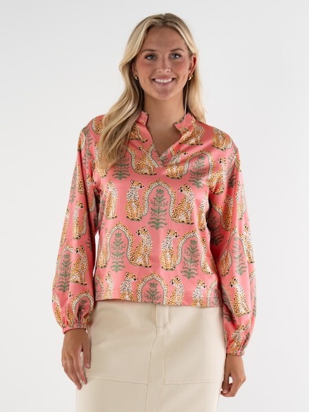 Emily McCarthy Lolli Top- Cabana Cat
