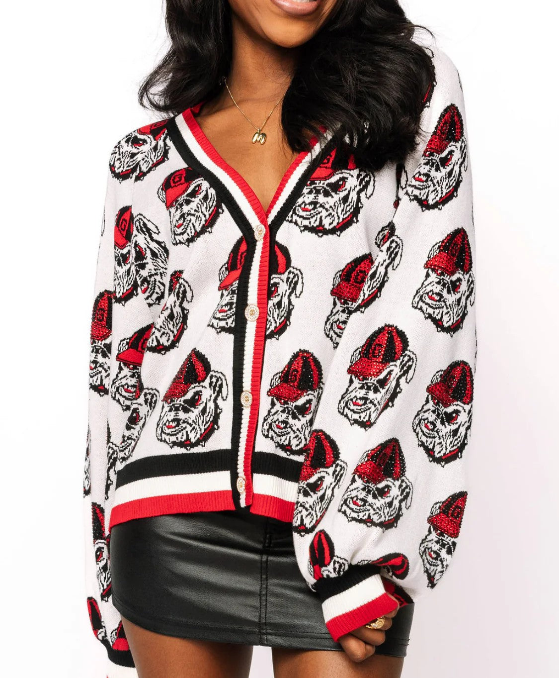 Queen of Sparkles UGA Mascot Cardigan