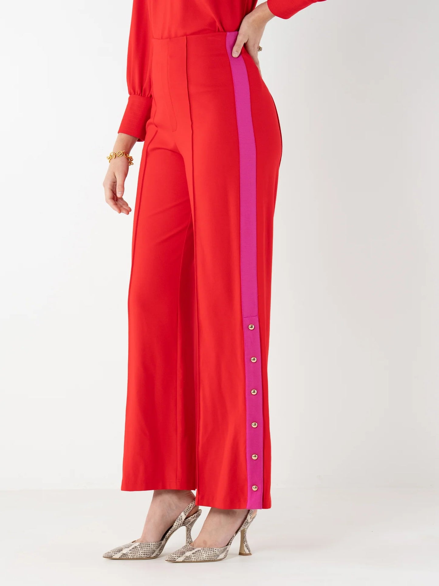 Emily McCarthy Paisley Pant-High Risk Red