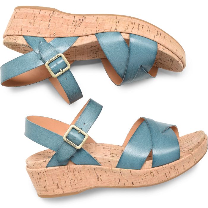 Kork Ease Myrna 2.0 in Turquoise Emma Laura