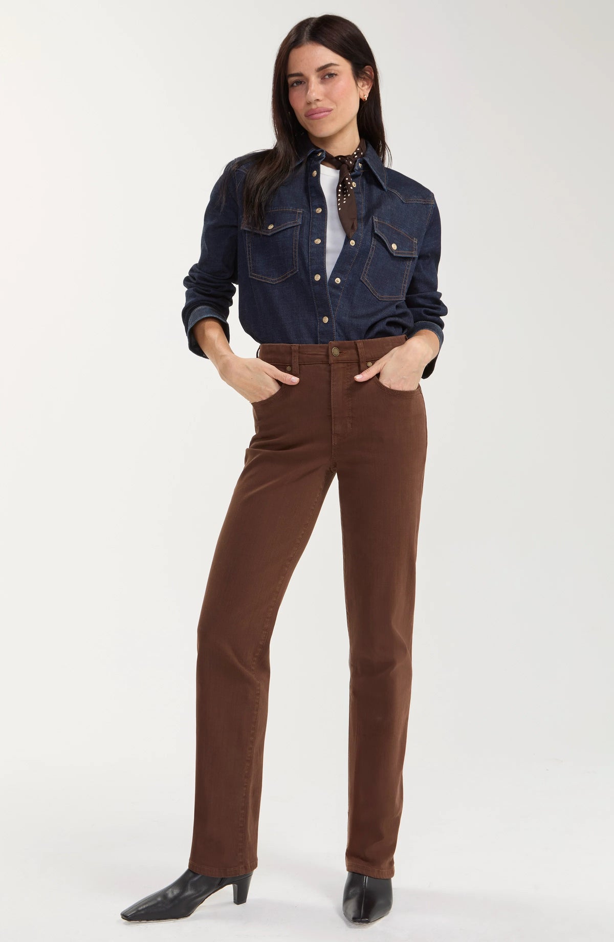 Liverpool Kennedy Comfort Waist Jean- Brown
