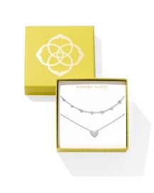 Kendra Scott Ari Haven Heart Necklace Gift Set-Gold