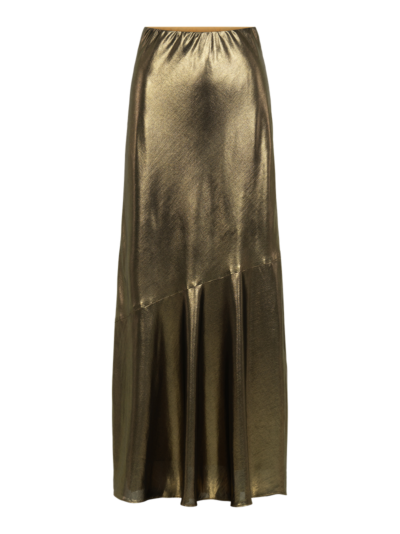 Emily McCarthy Bias Skirt-Liquid Gold