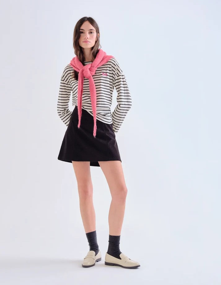 Compania Fantastica Black Corduroy Skirt