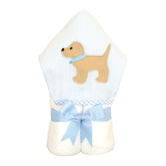3 Marthas Puppy Everykid Towel-Blue