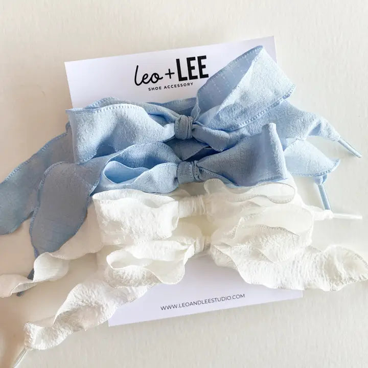 Leo and Lee Ribbon Bow Shoelace Sets
