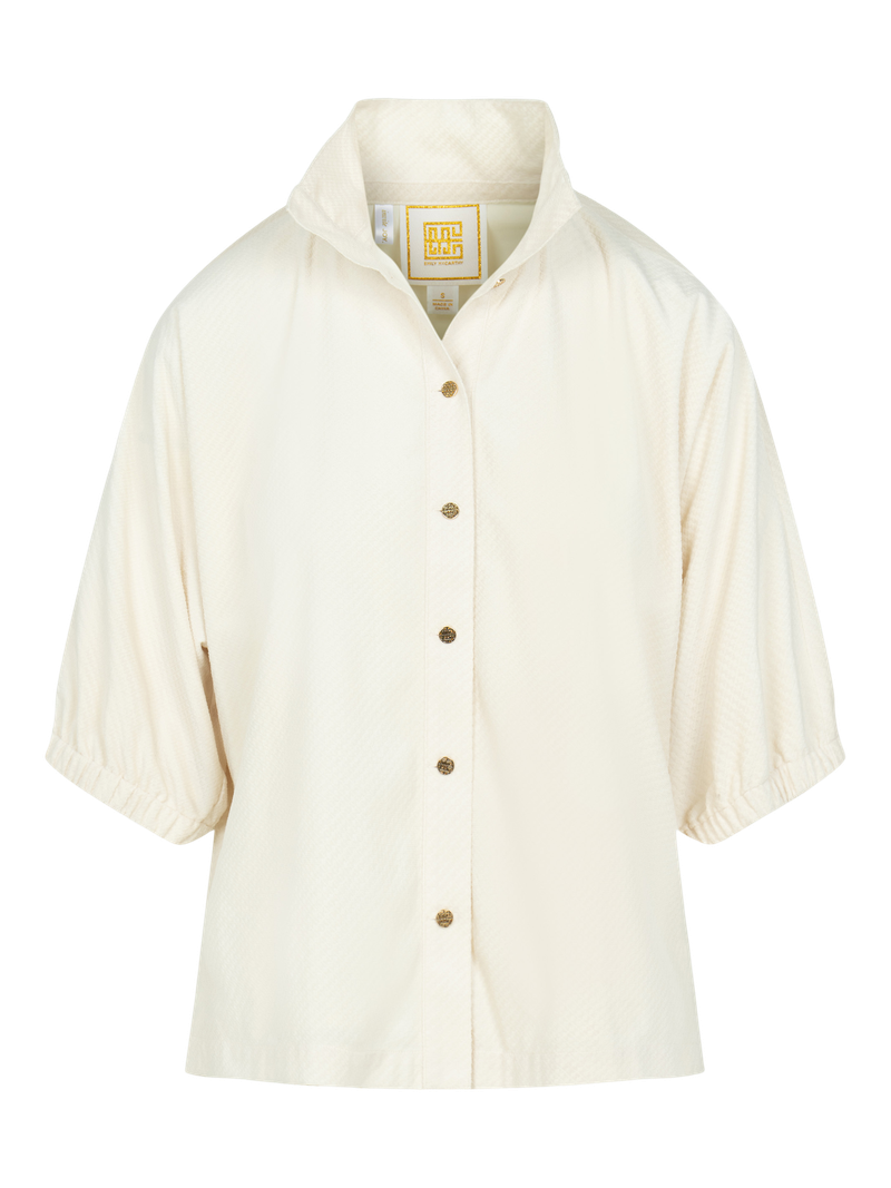 Emily McCarthy Bonny Top-Winter White Velvet
