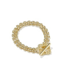 Kendra Scott Clara Chain Link and Chain Bracelet-Gold