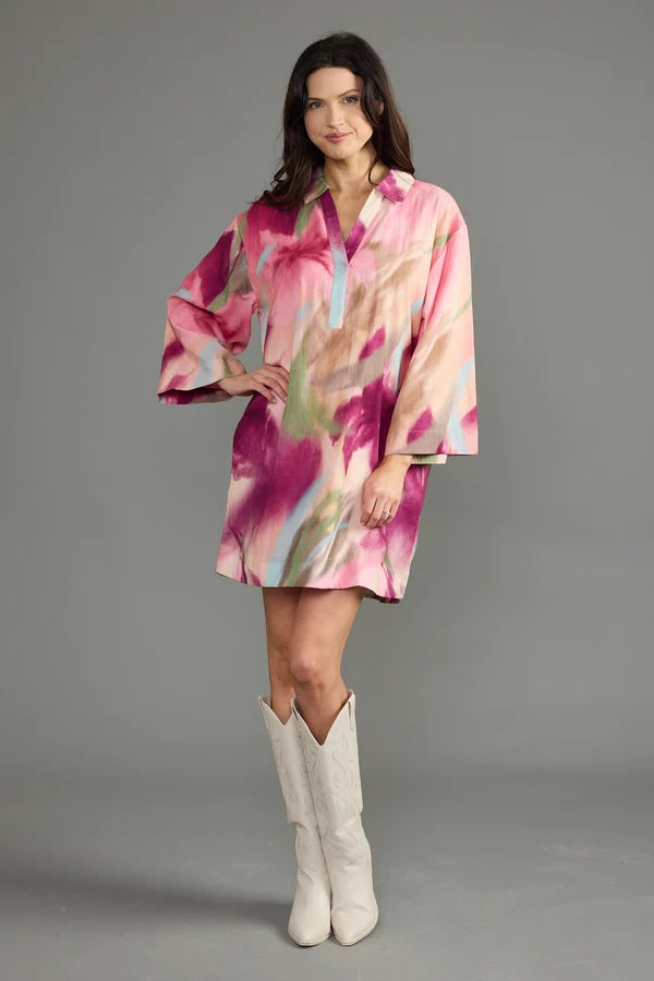 Double A Colette Dress-Rosewater