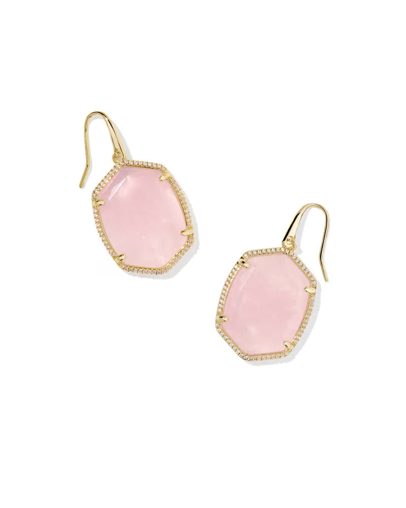 Kendra Scott Daphne Pave Frame Drop Earrings