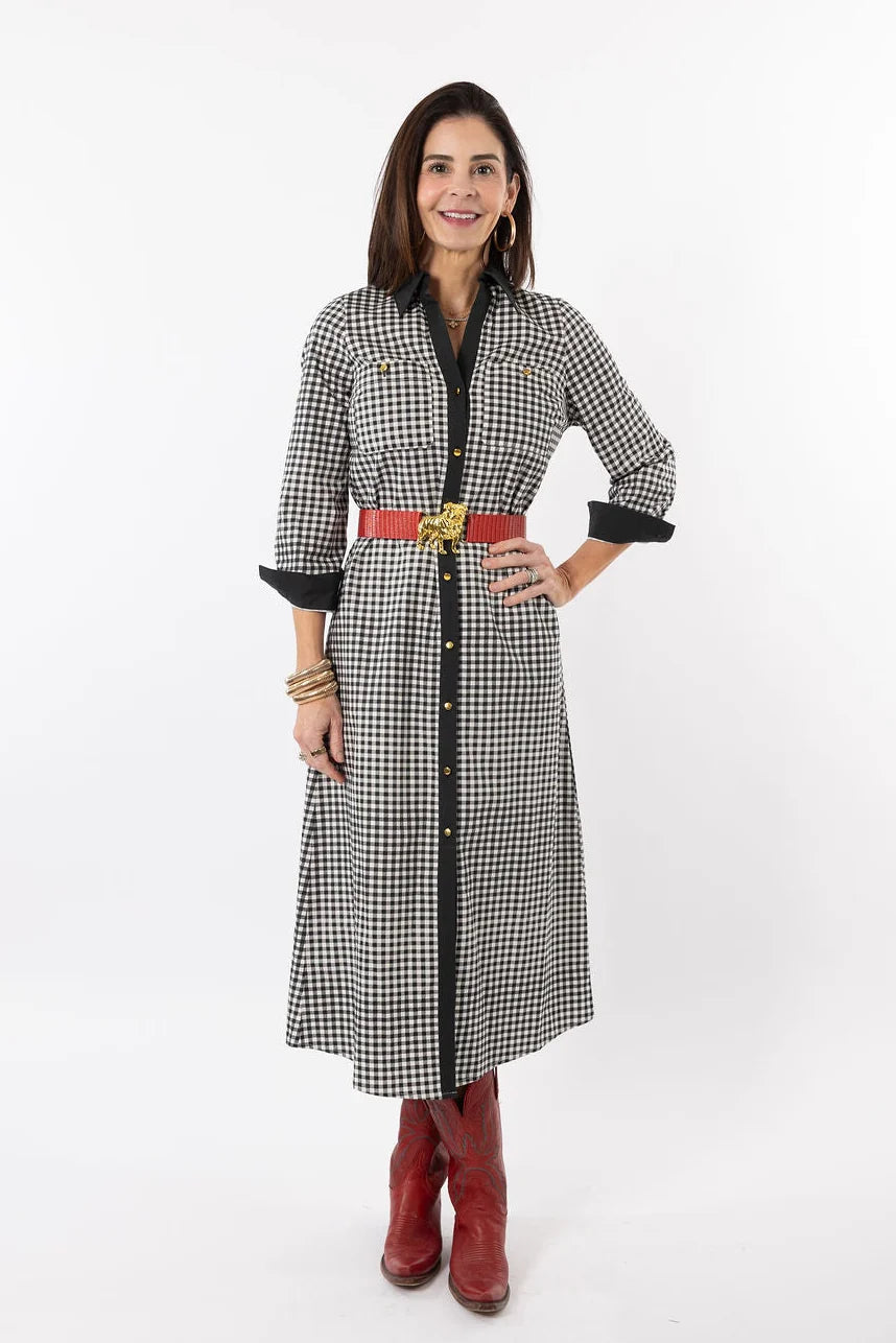 Garland Harper Dress-Black Gingham