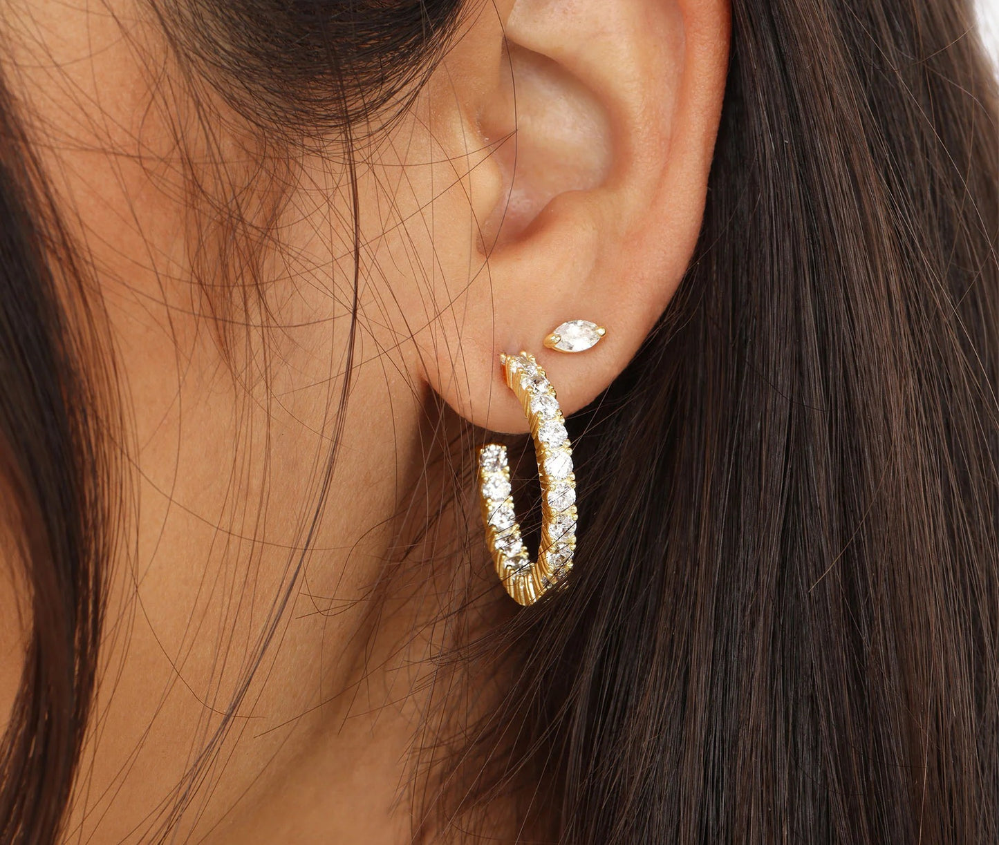 Melinda Maria Heiress Hoops 1"