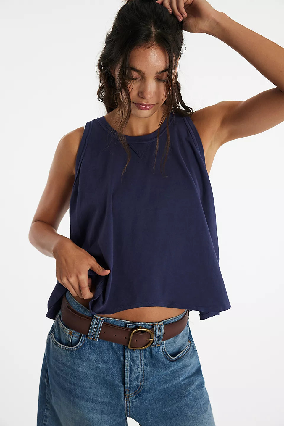 Free People Hilaeah Tee-Deep Seas