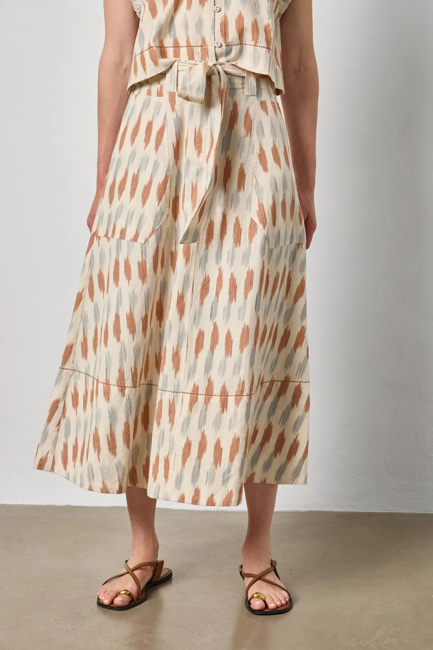 Lilla P Ikat Long Skirt-Taffy Ikat