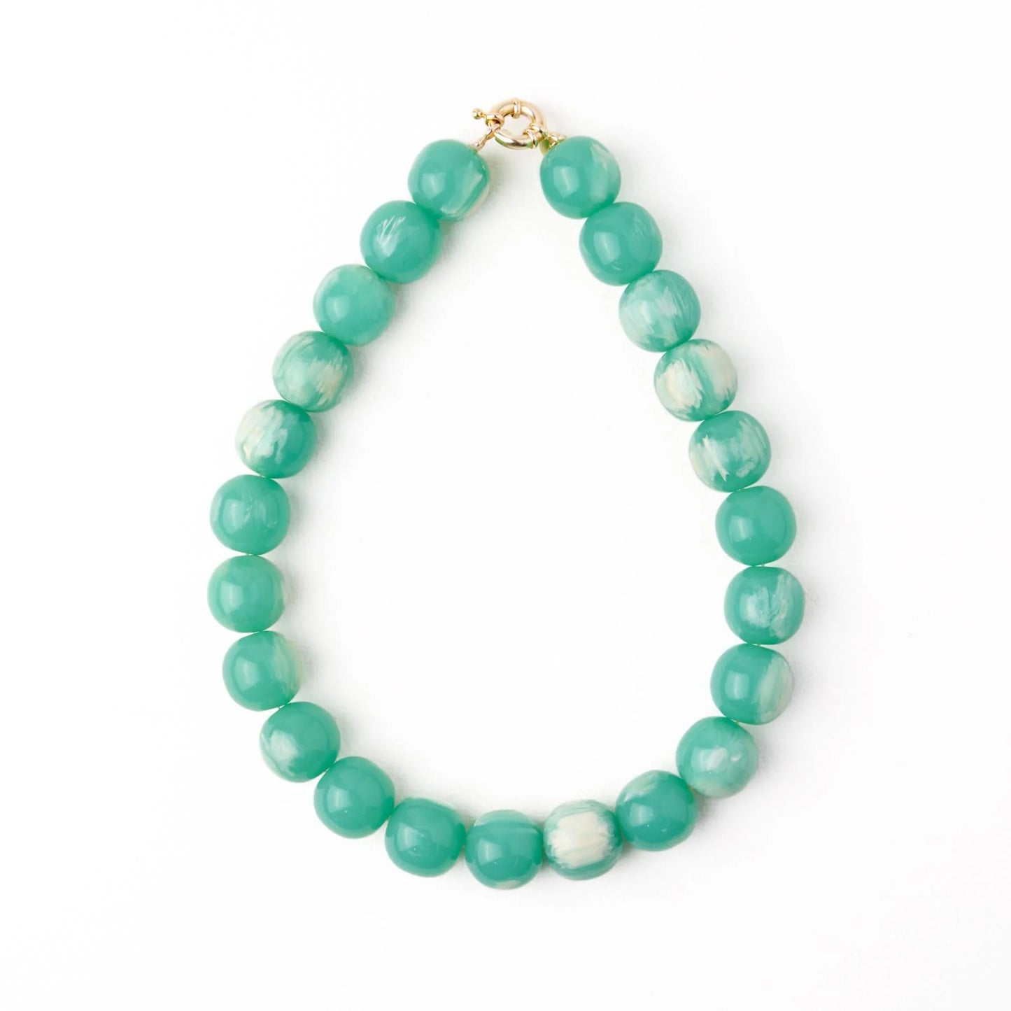 Ink + Alloy Iris Large Resin Bead Necklace