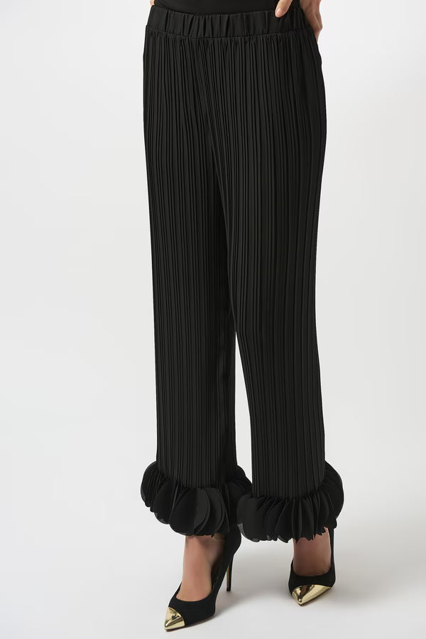 Joseph Ribkoff Pleated Wide-leg Trousers