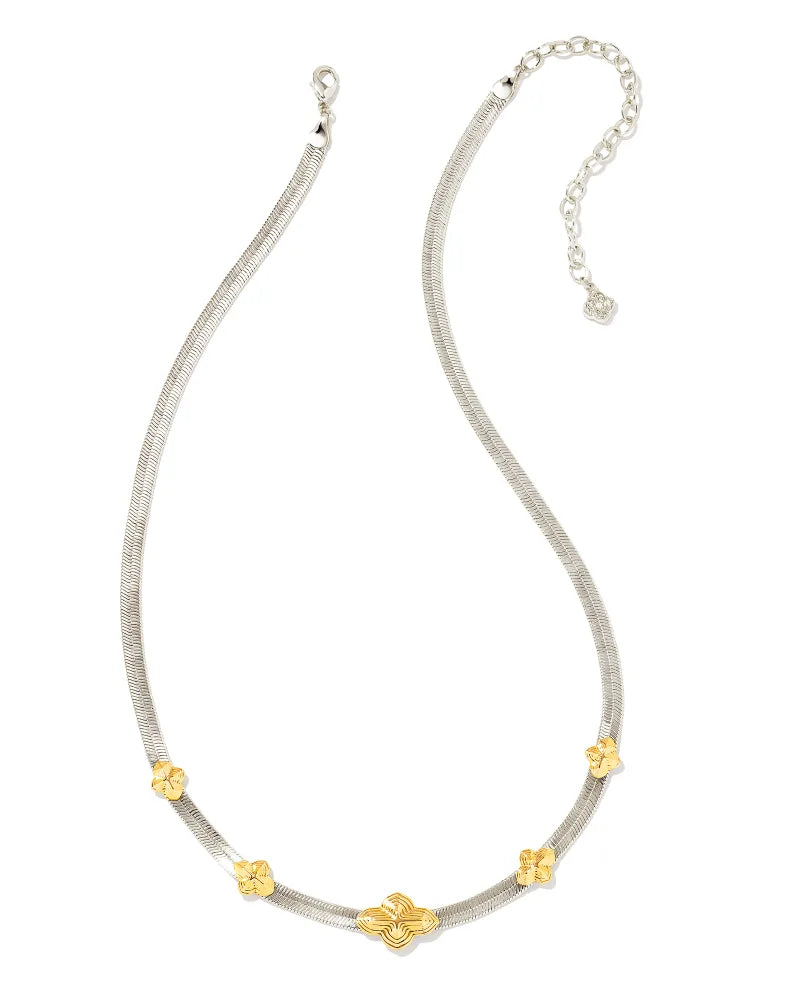 Kendra Scott Abbie Herringbone Mixed Metals