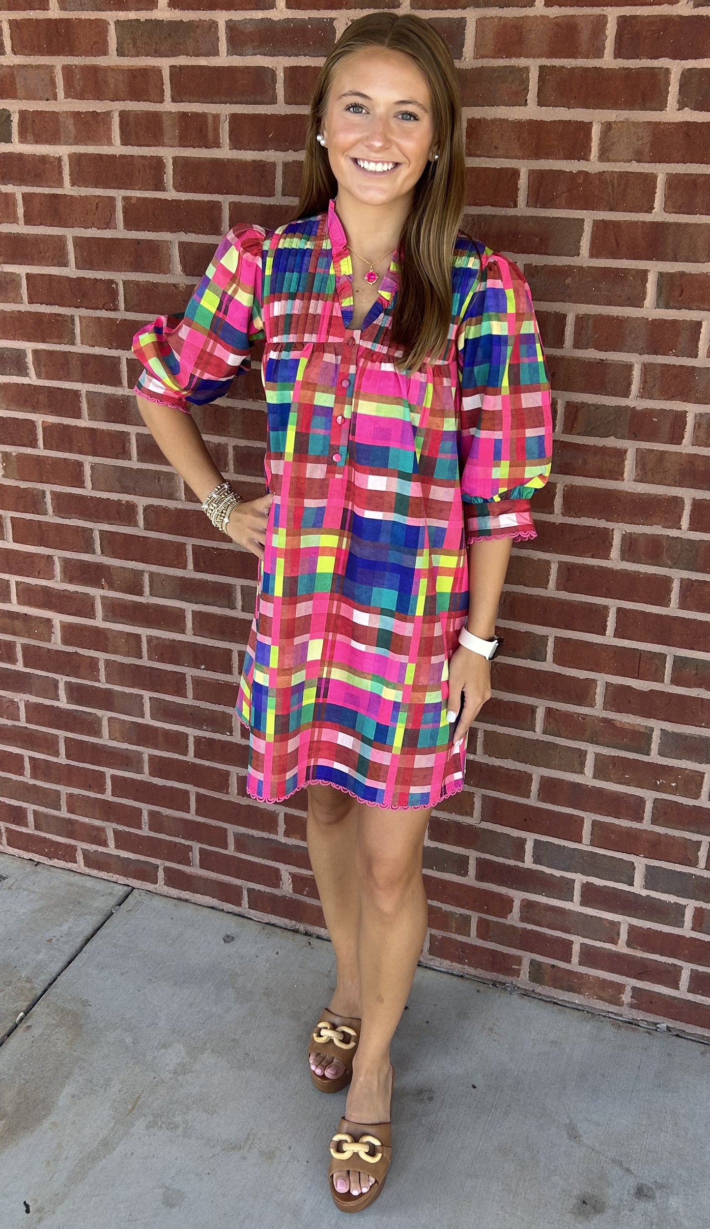 Alden Adair Lori Dress-Circus Plaid