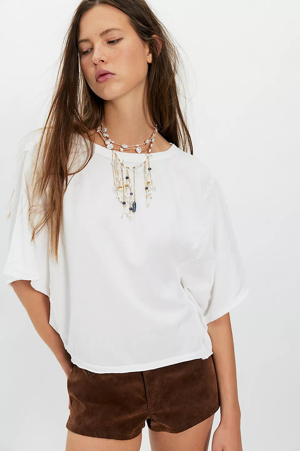 Free People Next Level T-Clean Ivory