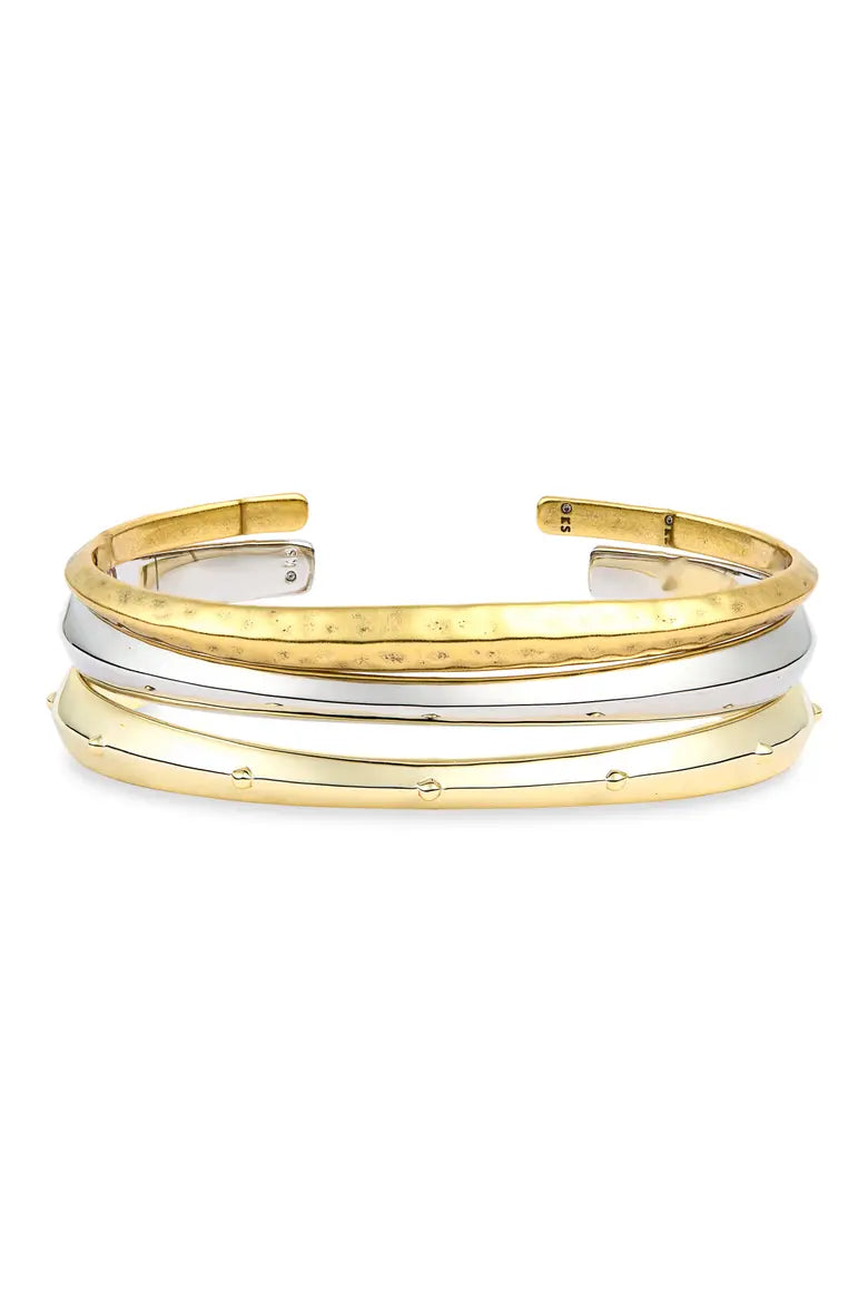 Kendra Scott Oakland 3 Cuff Bracelet Set Mixed Metals