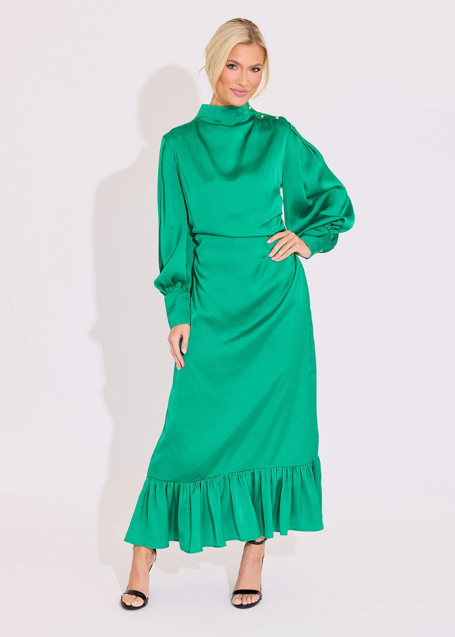 alden adair green dress Alden Adair Cher Dress in Tinsel, XS / Tinsel