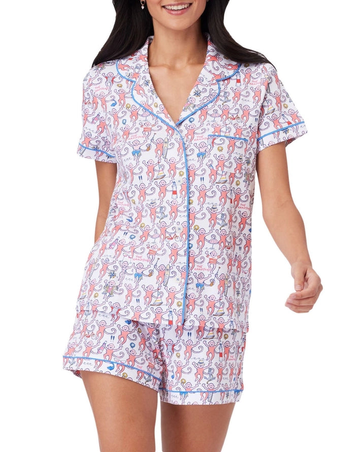 Rosa Clothing Cartoon Print Short Pajamas-The Hamptons
