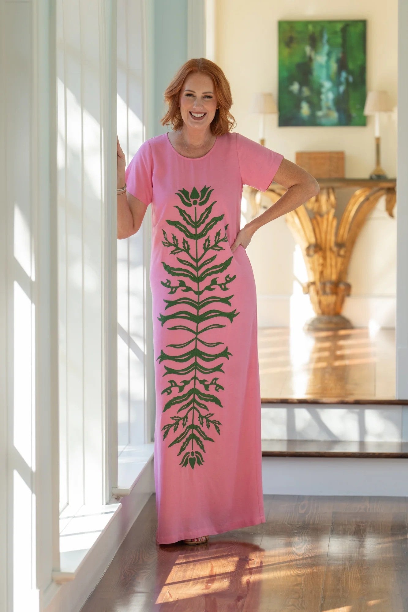 Emily McCarthy Cornelia Dress-Rose