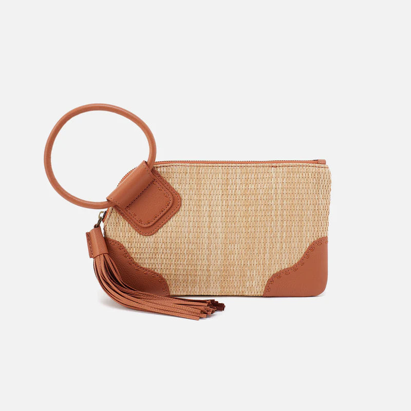 Hobo Sable Wristlet- Natural Straw