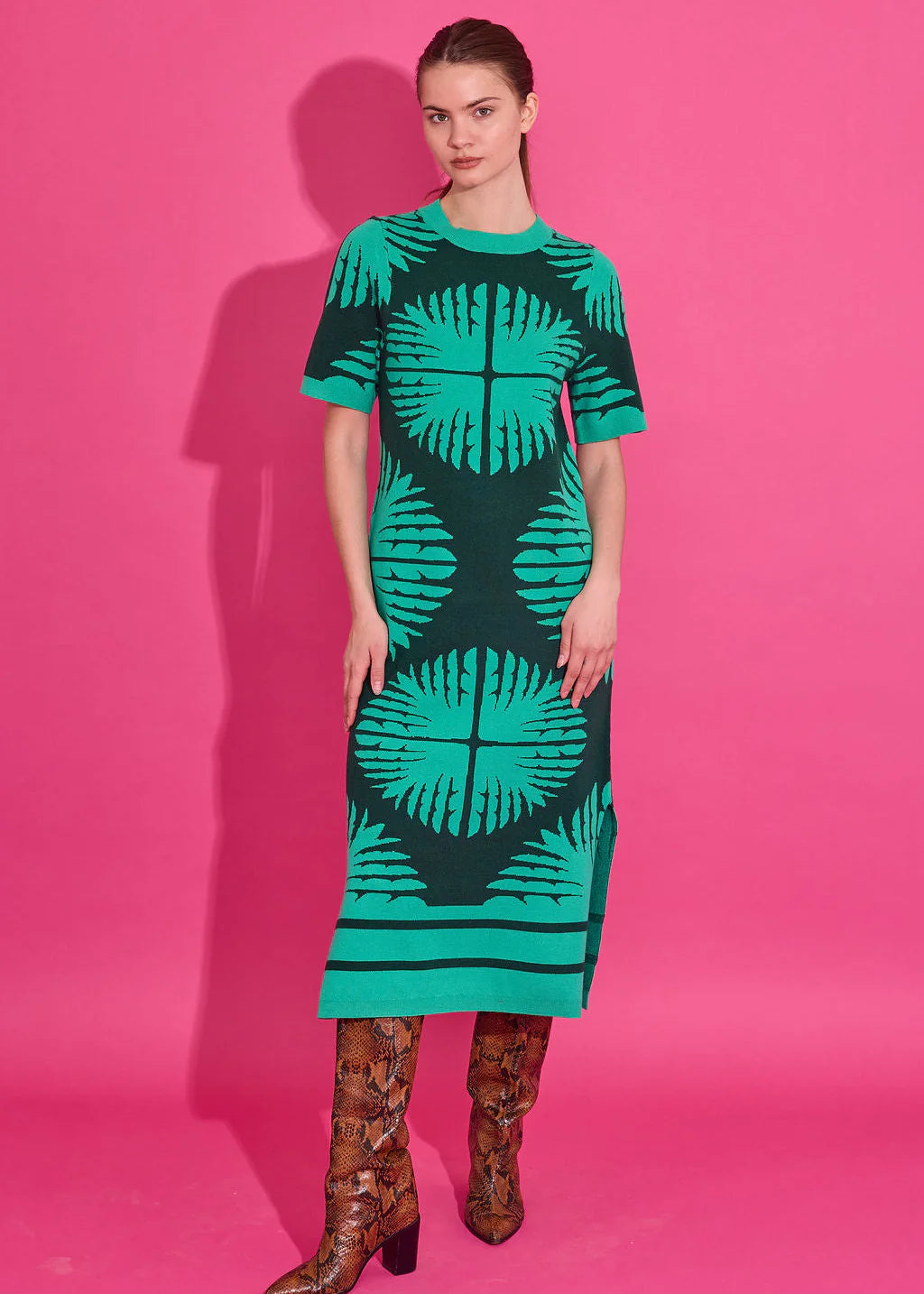 Alden Adair Scout Sweater Dress-Palm Royale