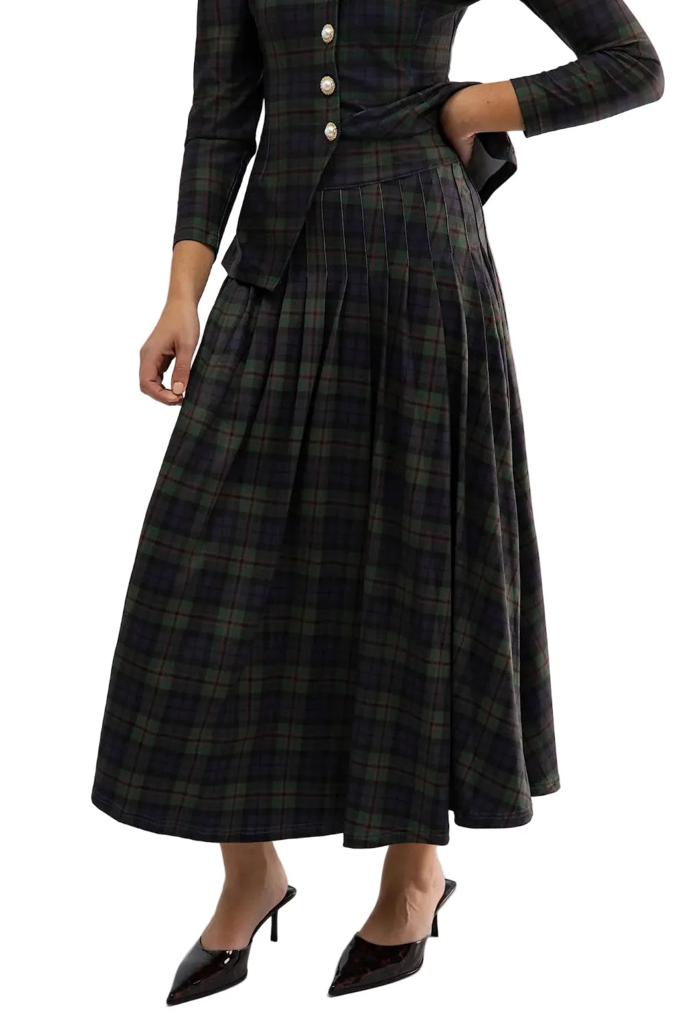 Smith & Quinn Lennox Skirt- Glade Plaid