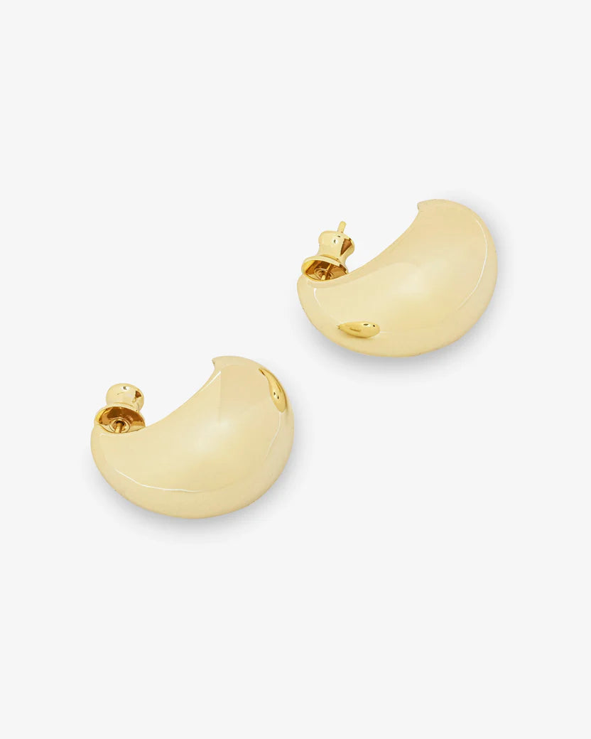 Melinda Maria She's So Smooth Teardrop Earrings-Gold