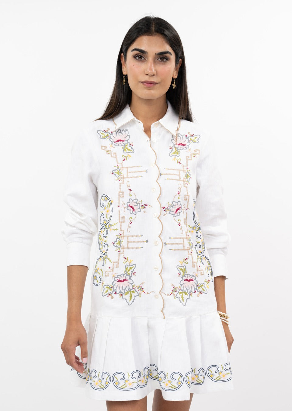Uncle Frank Table Linens Dress-White