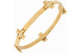 Susan Shaw Jerusalem Cross Bangle-Gold