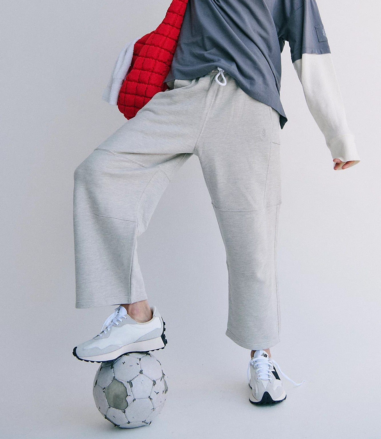 Free People Top Score Pant-Heather Grey