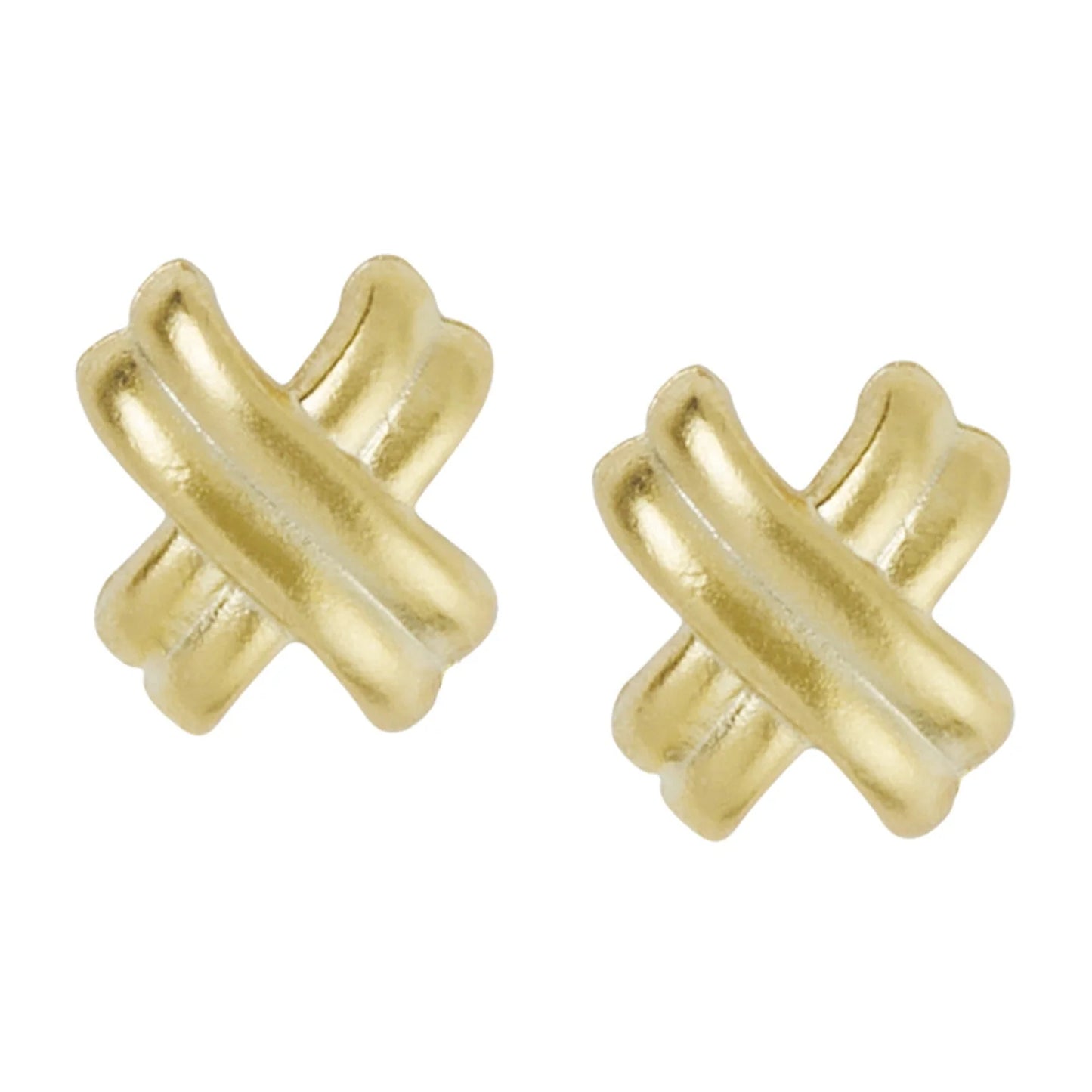 Susan Shaw Mini X Studs-Gold
