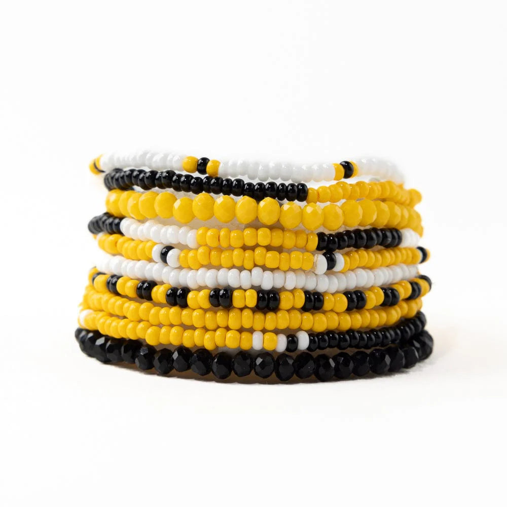 Ink + Alloy Gameday Color Block Stretch Bracelets