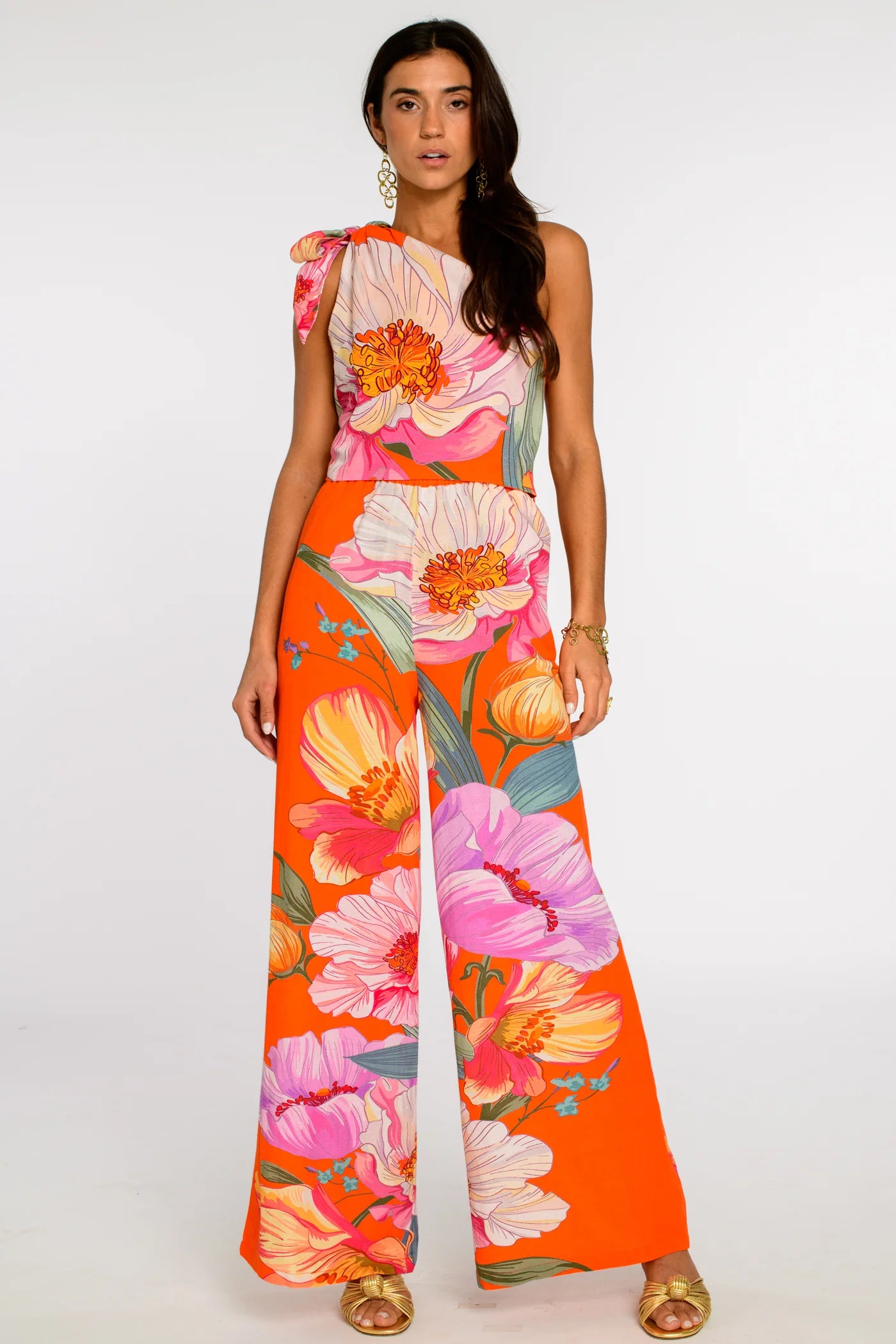 Elizabeth James Zara Top-Sunset Blooms