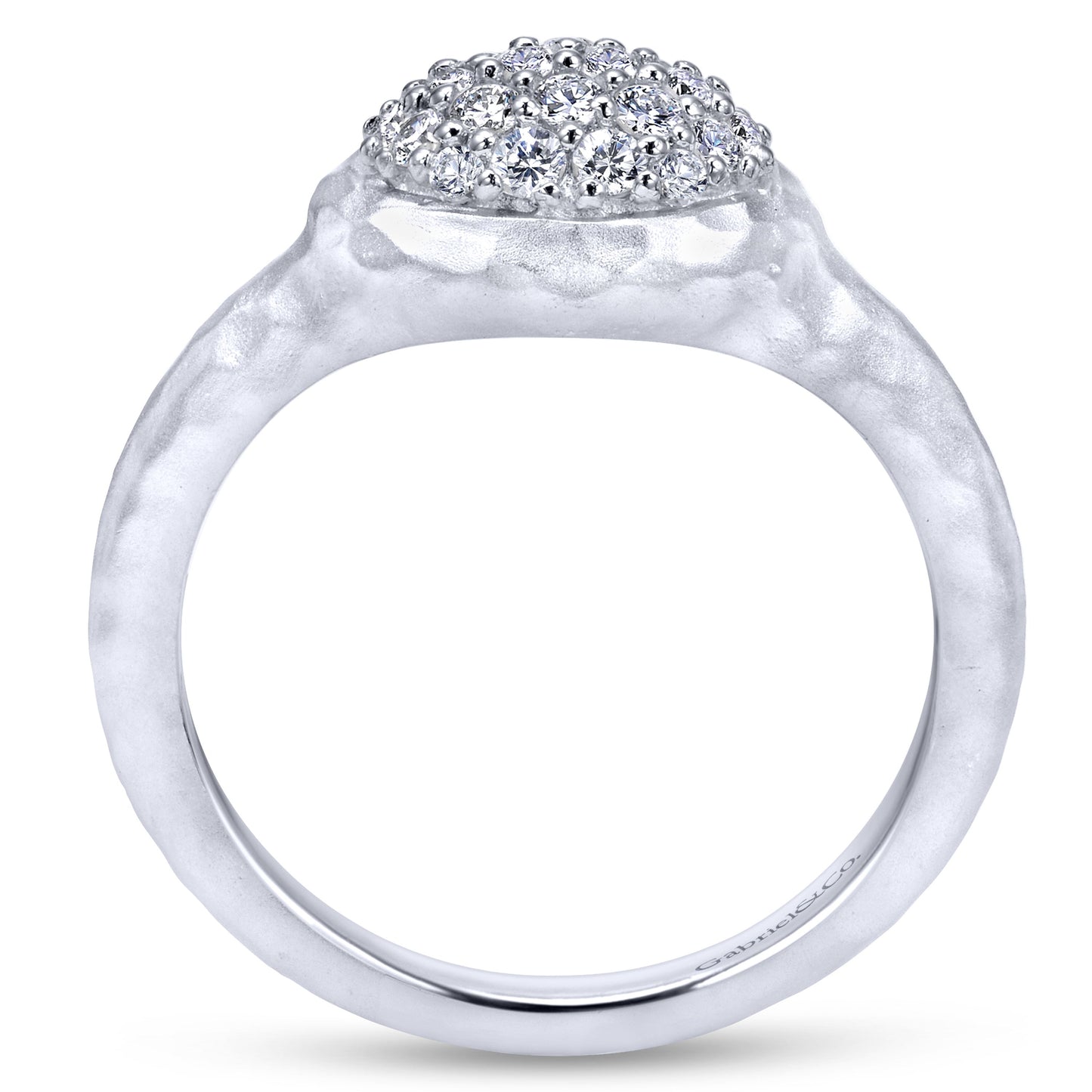 Sterling Silver White Sapphire Ring
