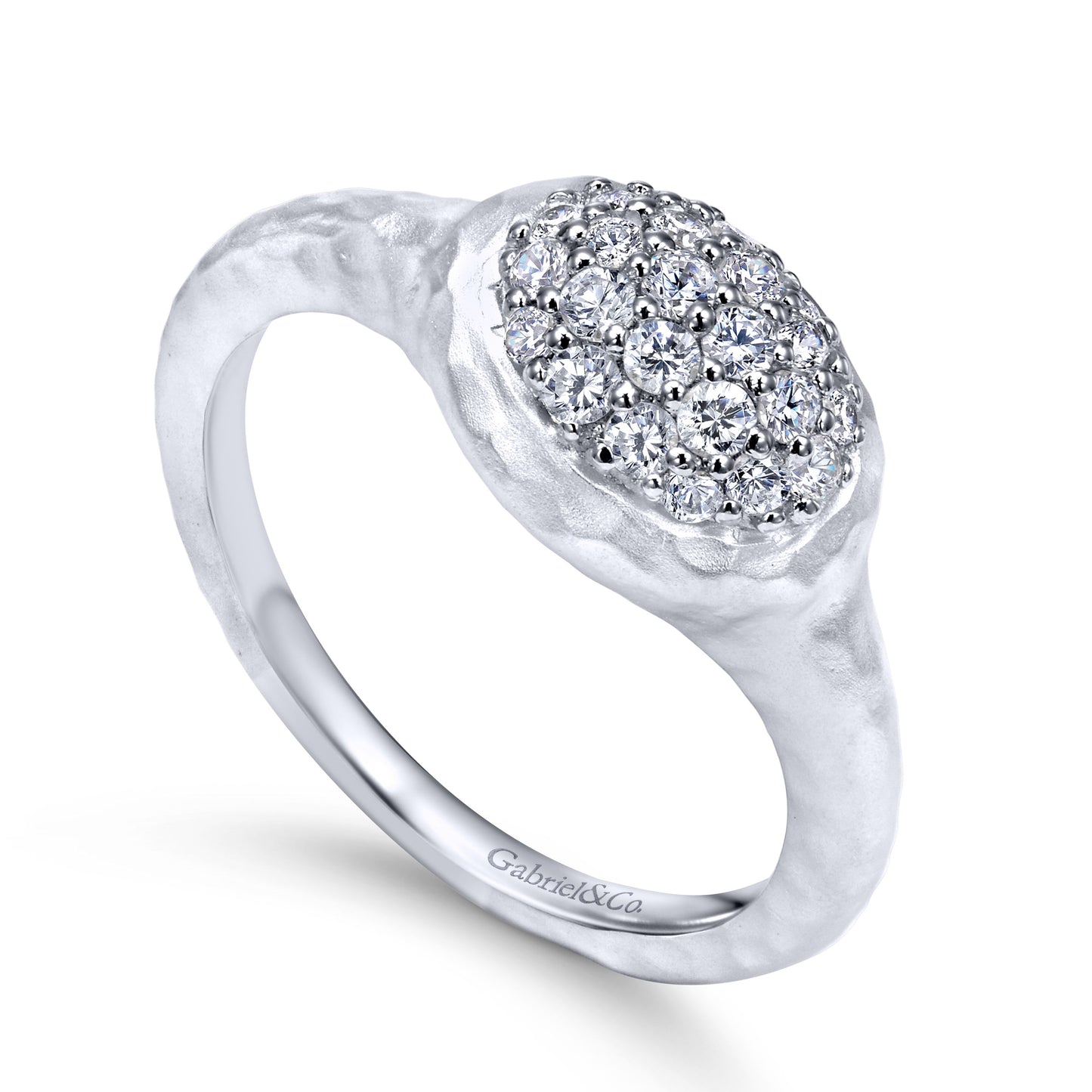 Sterling Silver White Sapphire Ring