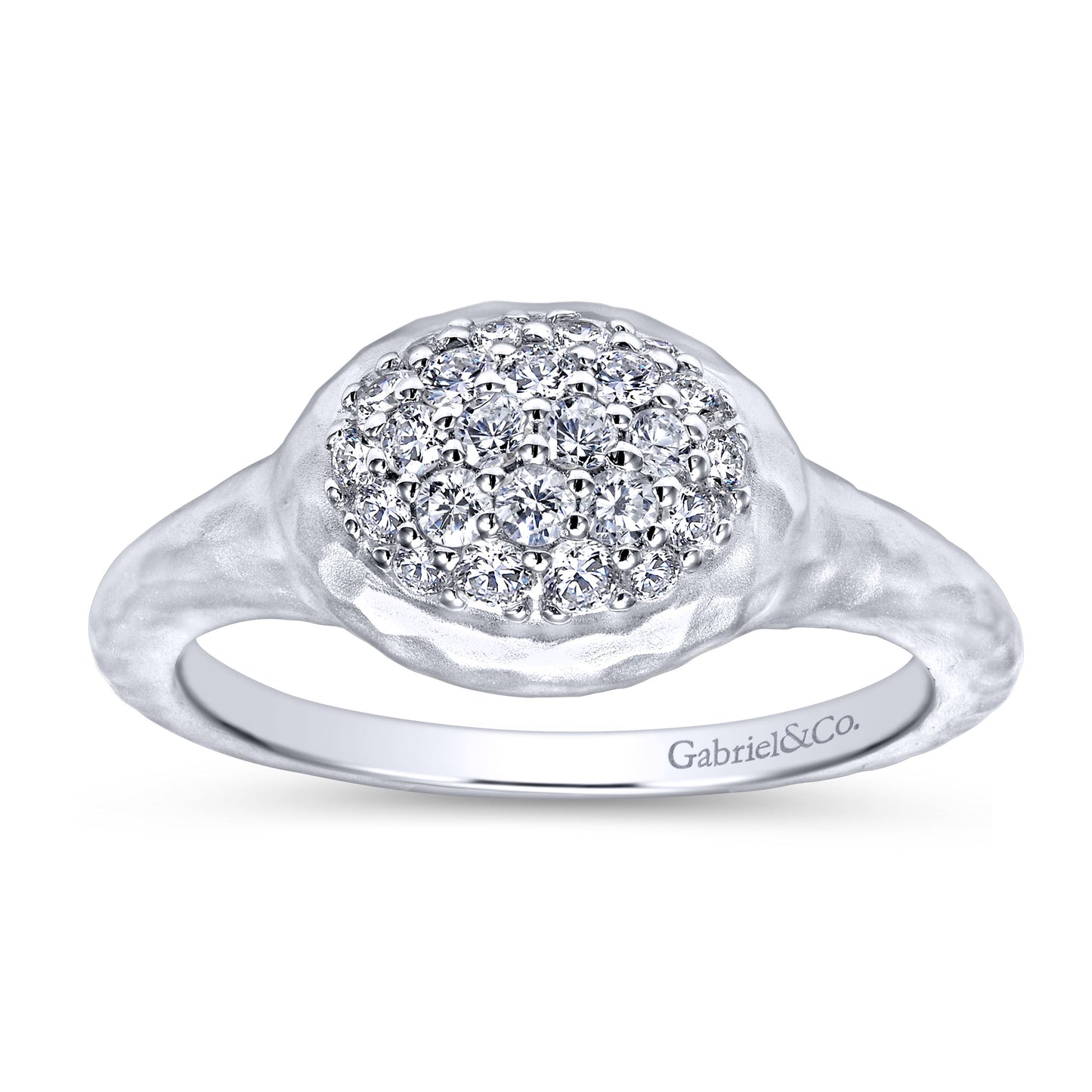 Sterling Silver White Sapphire Ring