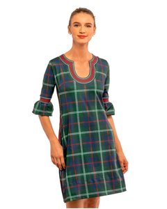 Gretchen Scott Shake Your Tushy- Middleton Plaid Green Dress