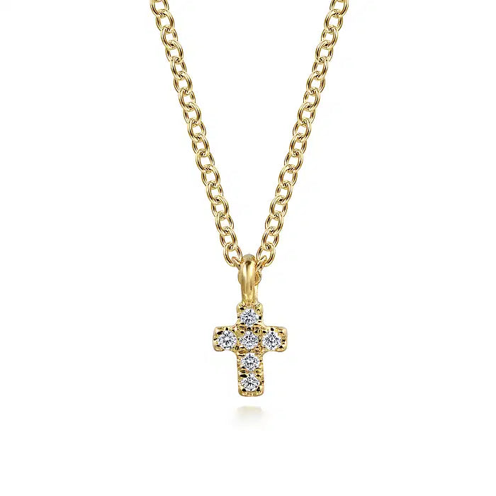 Gabriel 14kt Yellow Gold/Diamond Cross