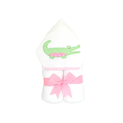 3 Marthas Everykid Towel Pink Alligator