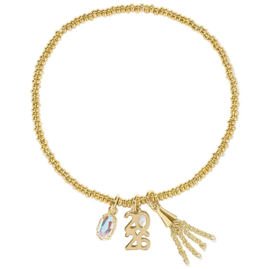 Kendra Scott 2026 Graduation Stretch Bracelet-Gold