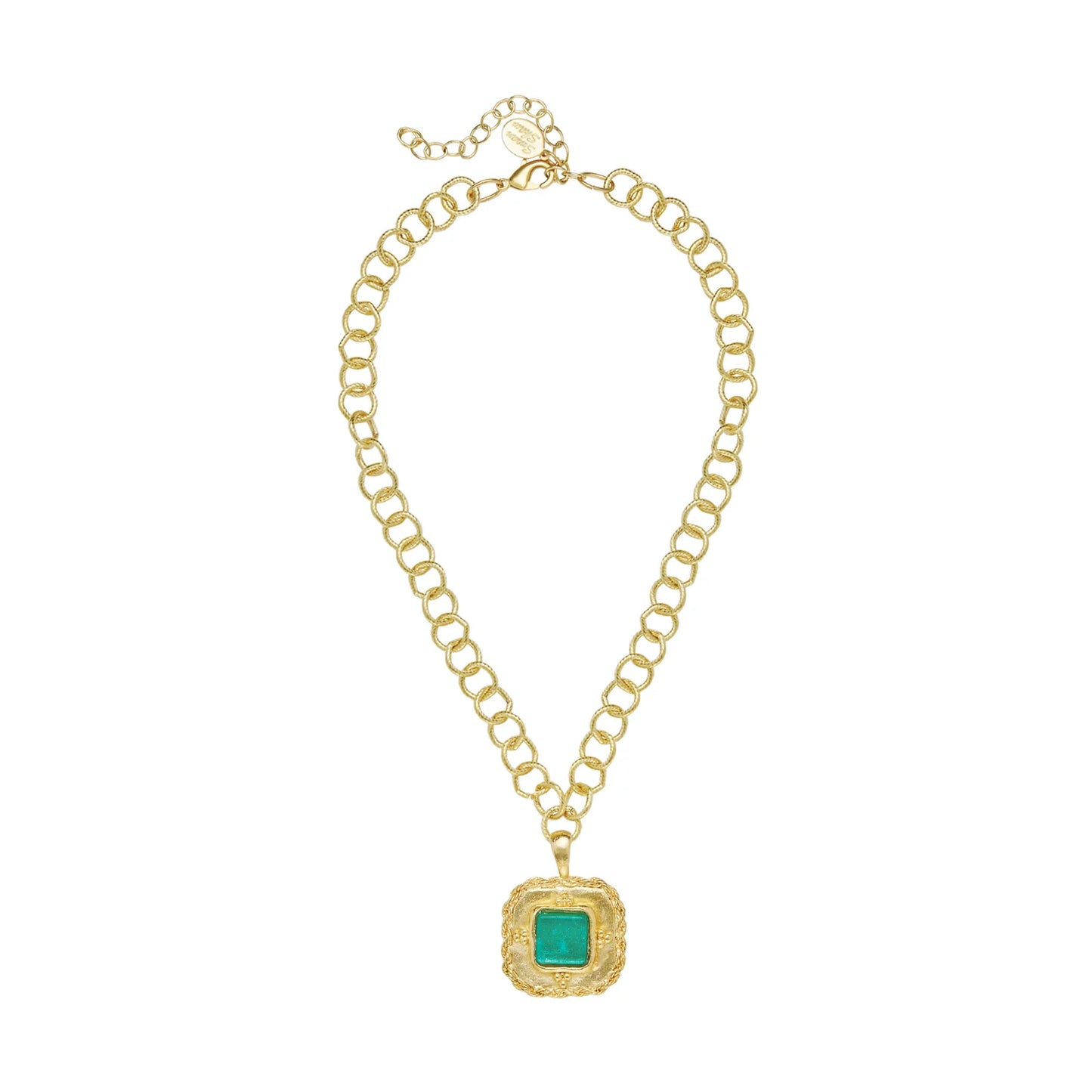 Susan Shaw Madeline Necklace-Aquamarine/Gold