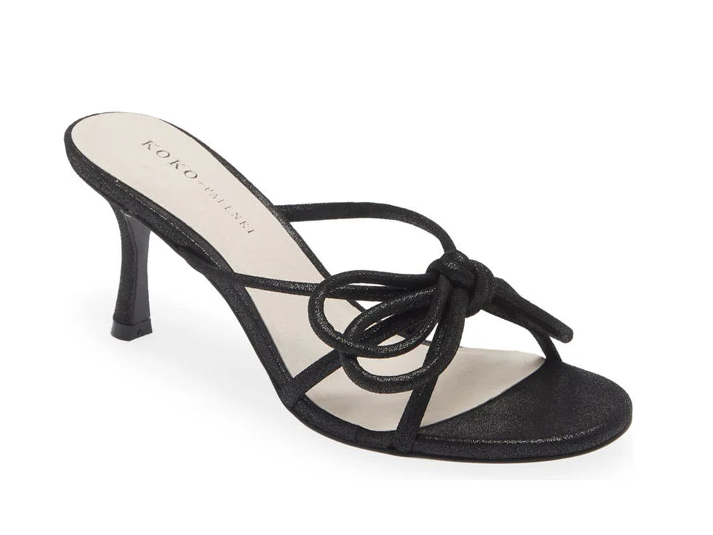 Koko + Palenki Barely Sandal-Black Shimmer