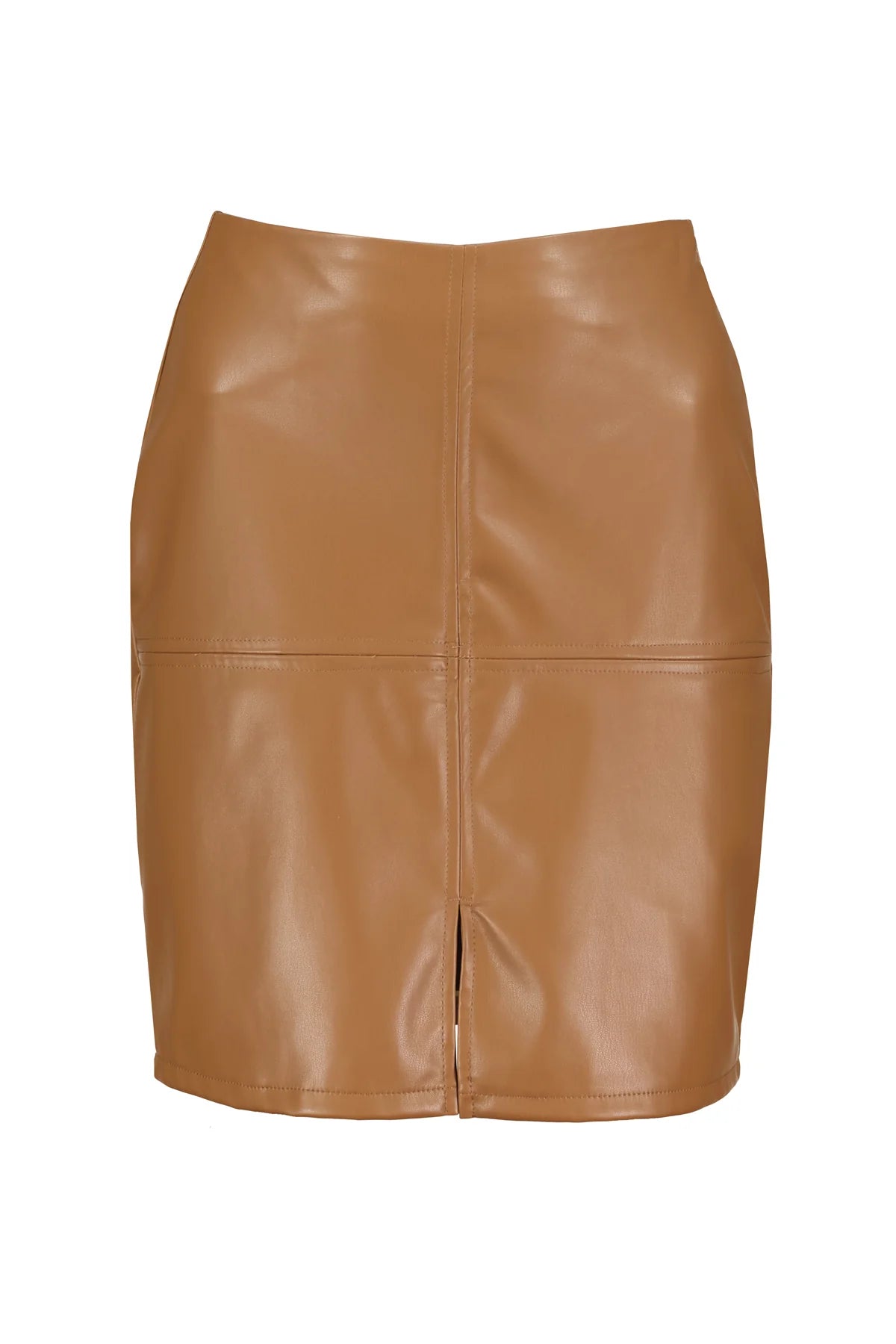 Bishop & Young Cami Vegan Leather Skirt Latte