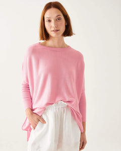 Catalina Sweater in Impatiens Pink