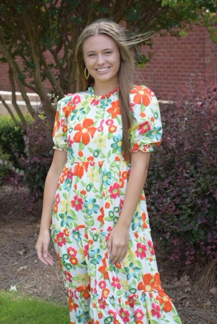 Floral Print Maxi Dress